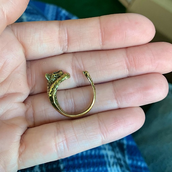 Gold Leopard Adjustable Ring 🐆 - Picture 9 of 11